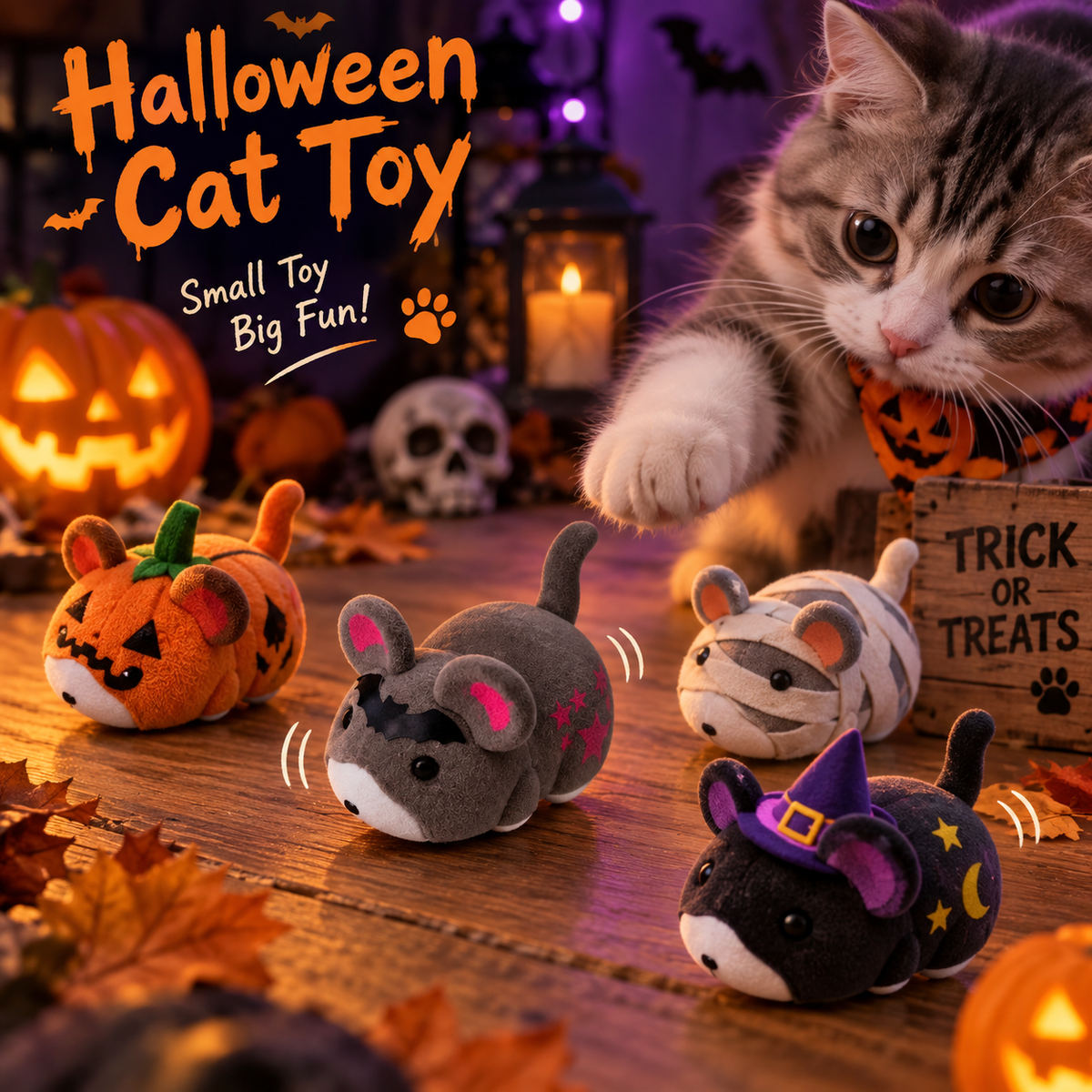 2026 New Model Self-rolling Interactive Cat Electric Cage Mouse, A Realistic Animal That Automatically Moves and Rolls. Cat Ball Rotates 360°. Cage Mouse Offers Fun Indoor Interaction. Suitable for Cats and Dogs to Chase.